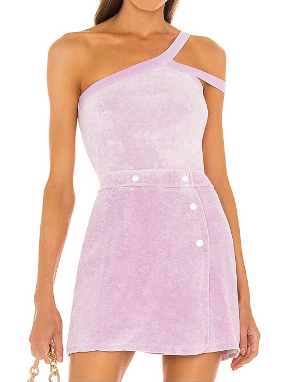 NWT • DANNIJO Terry Cloth Tank + Wrap Skirt Set